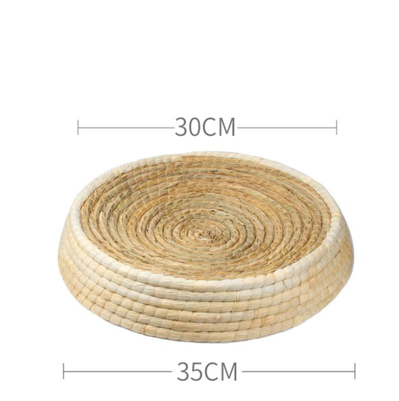 Woonwild Zegge gevlochten krabmand van natuurvezel, Klein (binnen 30 cm)