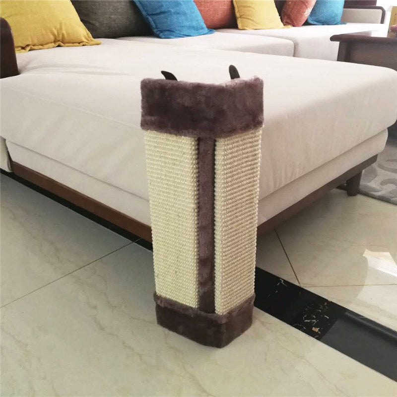 Woonwild Brem sisal krabplank voor de hoek van je bank, Lichtbruin / S