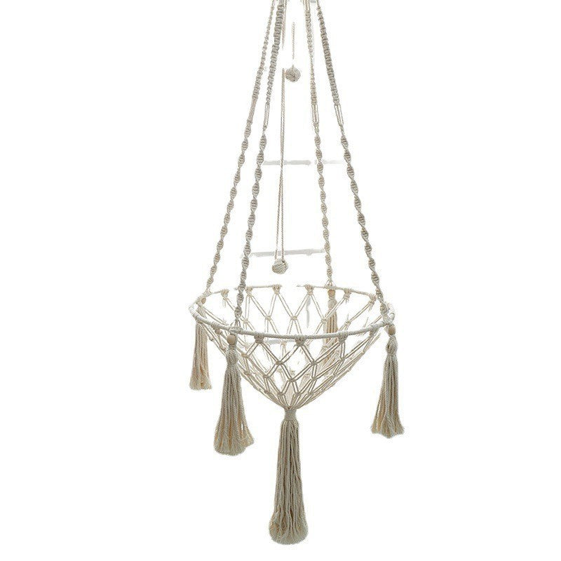 Woonwild Wielewaal handgeknoopte hangmand voor katten, foto 4