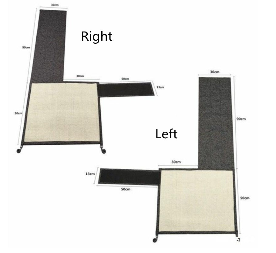 Woonwild Distel sisal bankbeschermer in vier modellen, Links (armleuning tot 30 cm) en Rechts (armleuning tot 30 cm)