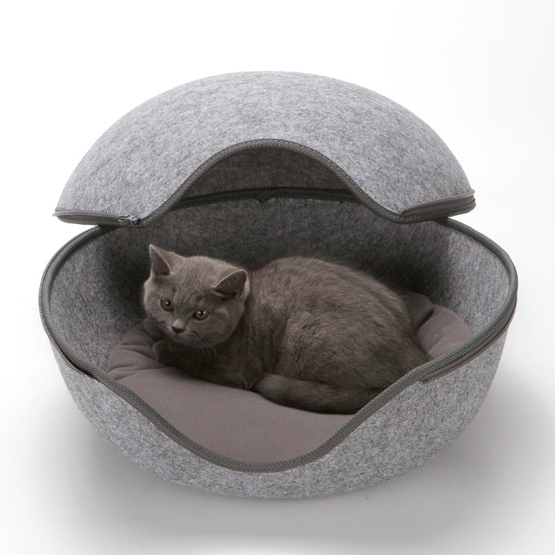 Woonwild Kievit vilten kattenhol in eivorm, foto 1