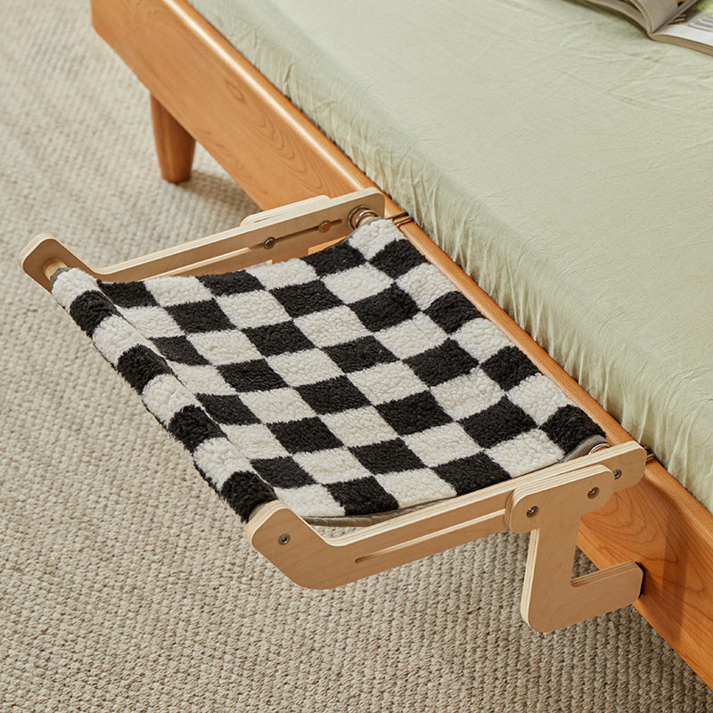 Woonwild Spreeuw hangmat voor aan bed of vensterbank, Zwart en wit