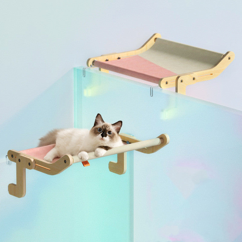 Woonwild Merel raamhangmat voor katten, Abrikoos
