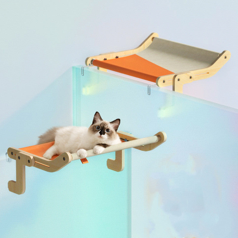 Woonwild Merel raamhangmat voor katten, Oranje
