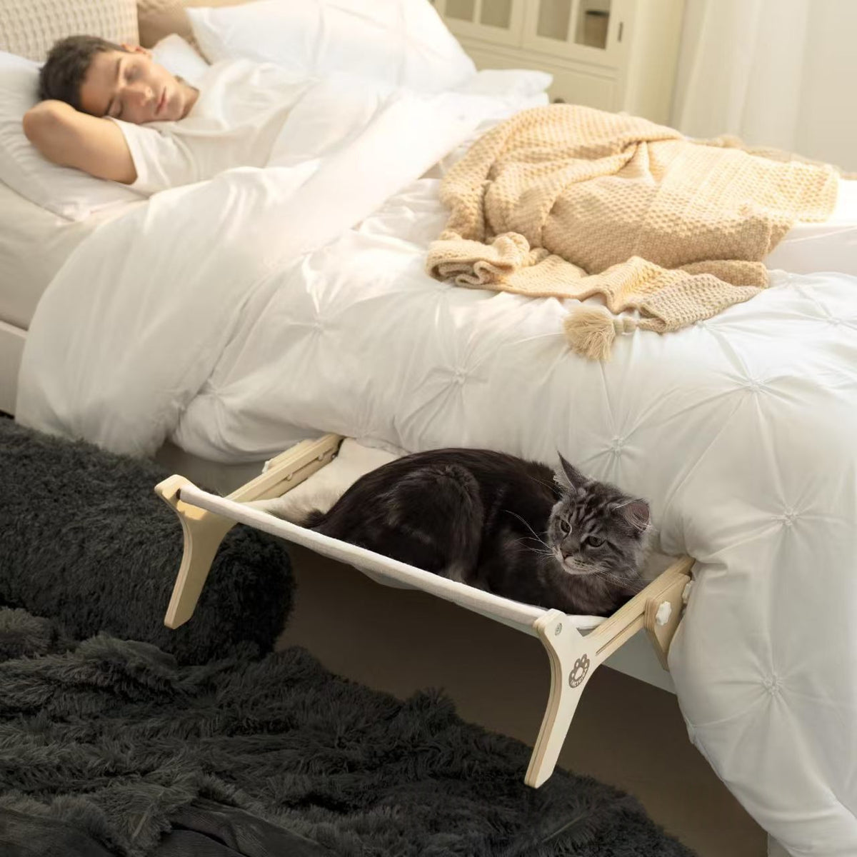 Woonwild Vink verstelbaar hangbed van massief hout, foto 1