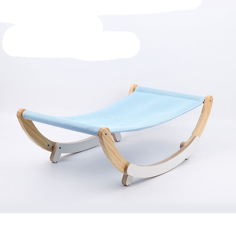 Woonwild Deining schommelende ligstoel voor katten, Blauw