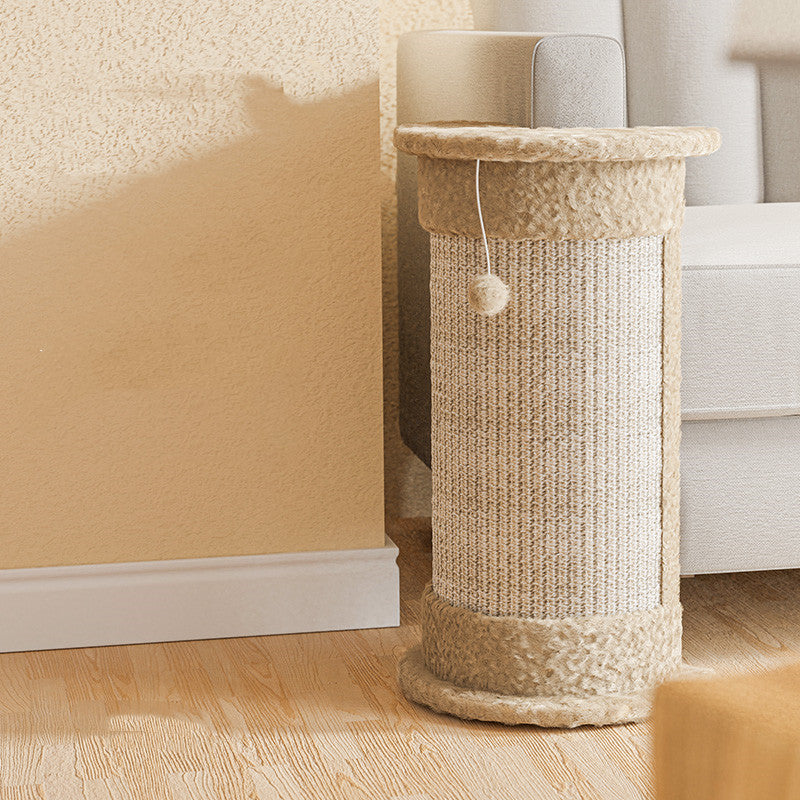 Woonwild Taxus staande krabzuil van sisal, Beige
