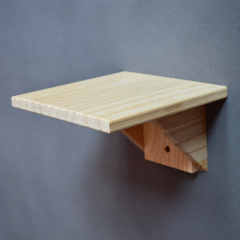 Woonwild Iep wandplank voor katten van massief hout, 16 × 16 cm en 20 × 20 cm en meer
