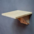Woonwild Iep wandplank voor katten van massief hout, 16 × 16 cm en 20 × 20 cm en meer
