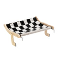 Woonwild Zwaluw hangbed voor aan kast of kattenren, Zwart en wit