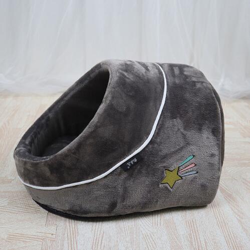 Woonwild Das kattenhol om in te kruipen, Iglo donkergrijs met ster